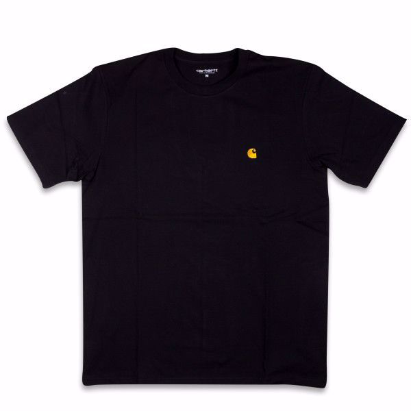 S/S Chase T-Shirt - Carhartt - Black/Gold