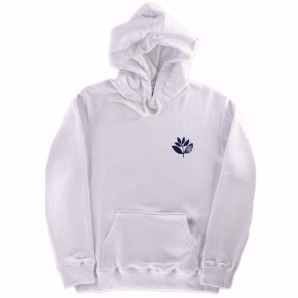 Plant Hoodie - Magenta - White
