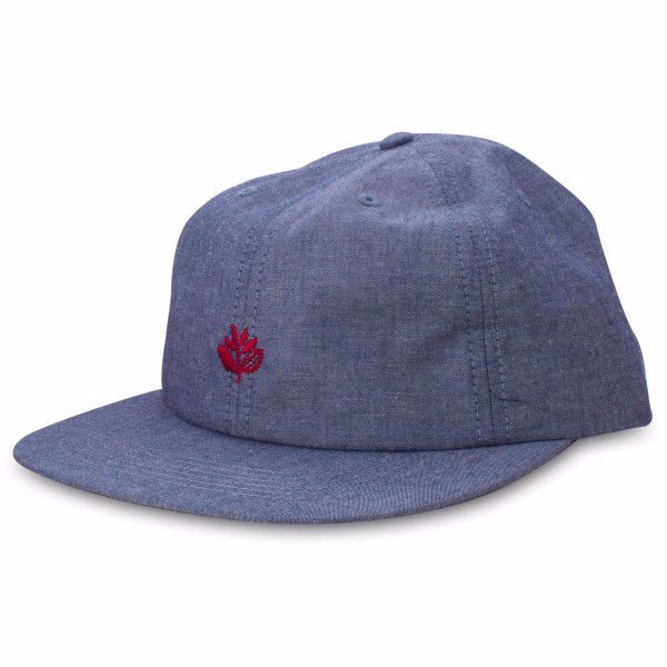 Plant 6-Panel - Magenta - Chambray Blue