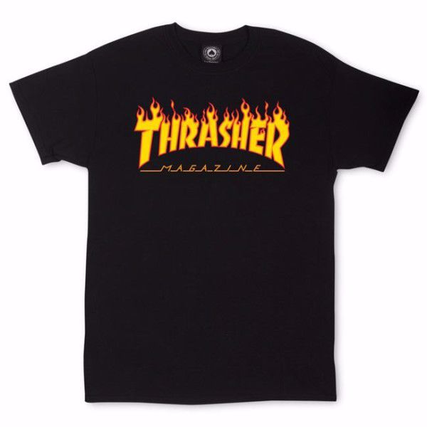 Flame T-Shirt - Thrasher - Black