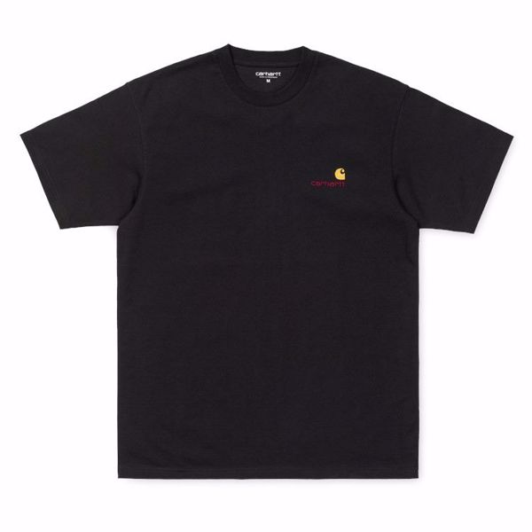 S/S American Script T-Shirt - Carhartt - Black