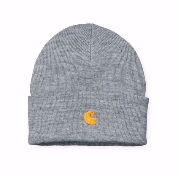 Chase Beanie - Carhartt - Grey Heather/Gold