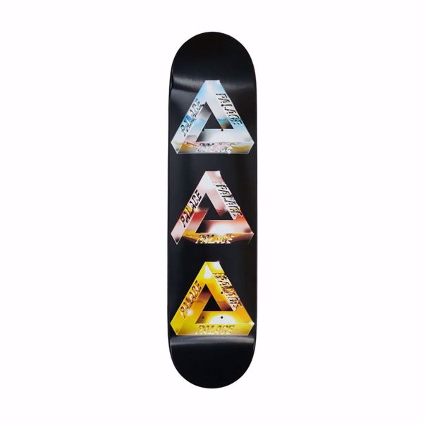 Chrome Tri-Ferg Deck - Palace Skateboards - Black