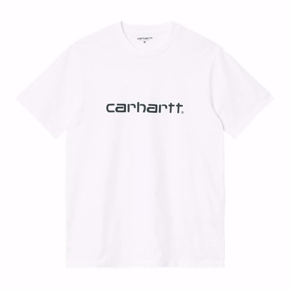 S/S Script T-Shirt - Carhartt - White/Black