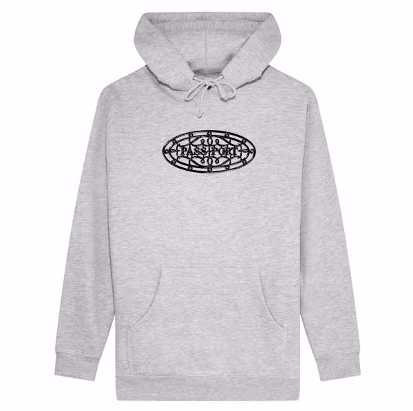 GATED HOODIE - PASS-PORT - GREY HEATHER