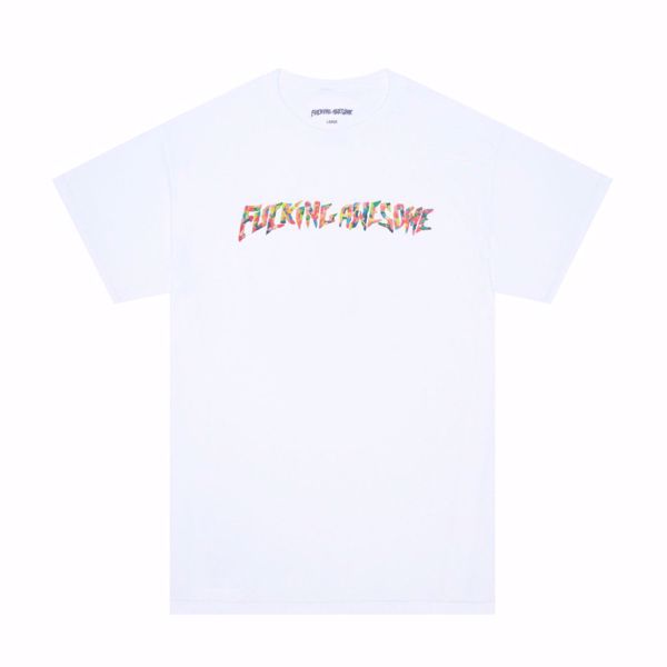 Gum Stamp T-Shirt - Fucking Awesome - White