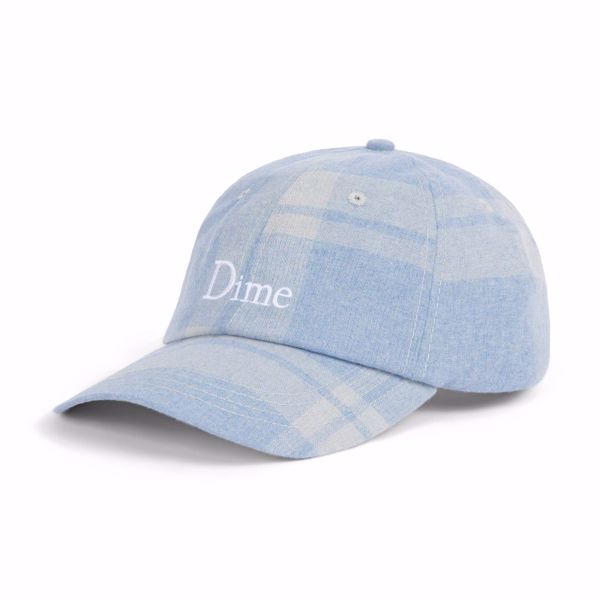 Plaid Cap - Dime - Light Blue