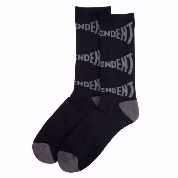 Wall Street. Flight Socks Independent Black