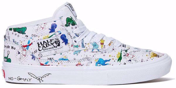 No Comply X Daniel Johnston X Vans - White/Multi