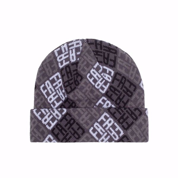 2022 Monogram Cuff Beanie - Fucking Awesome - Blk