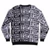 Not a Crime Knit Crew - Santa Cruz -  Black/White