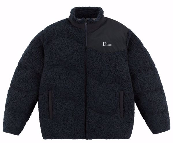 Sherpa Puffer Jacket - Dime - Navy