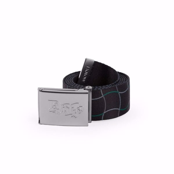 Wave Checkered Belt - Dime - Black