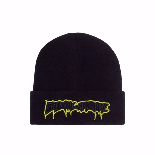 Running Logo Cuff Beanie - Fucking Awesome - Black