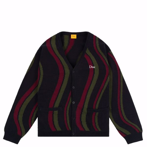 Lightwave Knit Cardigan - Dime - Midnight