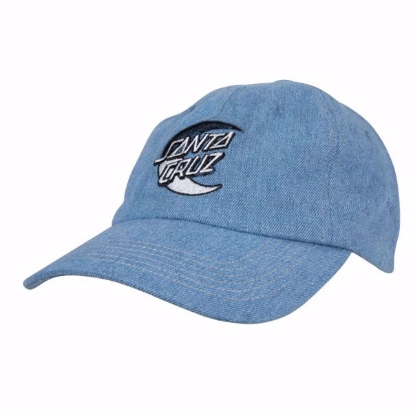 Dark Moon Dot Cap - Santa Cruz - Light Blue Denim