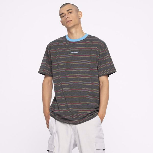 Classic Strip Stripe T-Shirt - Santa Cruz - Blk