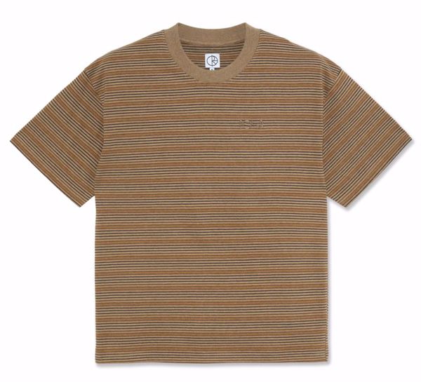 Stripe Polo Shirt - Polar - Camel