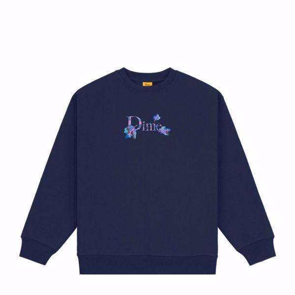 Classic Leafy Crewneck - Dime - Navy