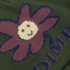Cute Flower Skull Cap Beanie - Dime - Ivy Green