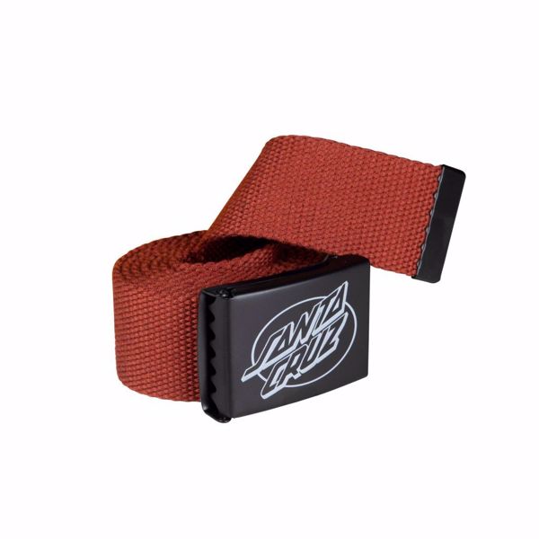 Mono Lined Oval Dot Belt - Santa Cruz - Terracotta