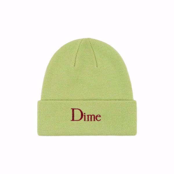 Classic Wool Fold Beanie - Dime - Lime