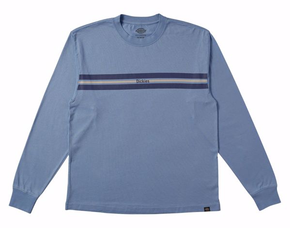 Tom Knox Panel Graphic LS Tee - Dickies - Blue