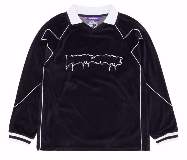 Velour Soccer Jersey - Fucking Awesome - Black