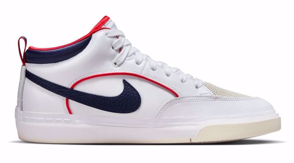 SB React Leo Premium - Nike SB - White/Navy/Red