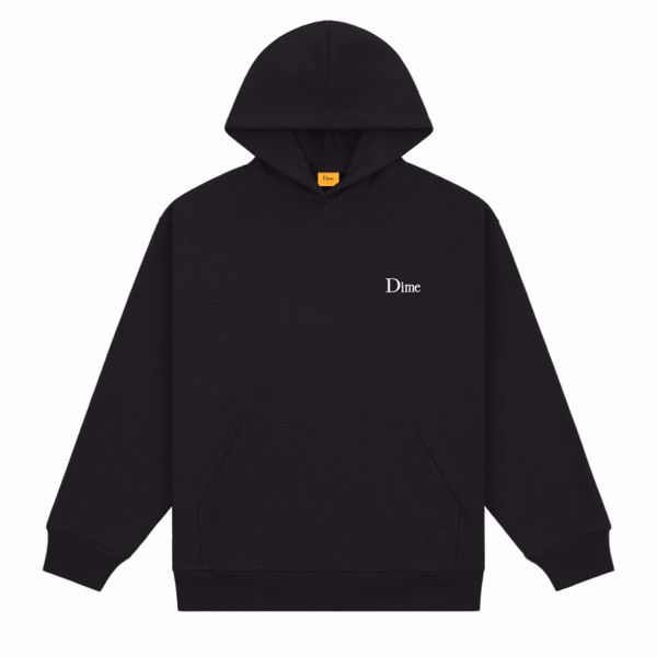 Classic Small Logo Hoodie - Dime - Black