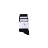 Rib Socks Fat Stripe - Polar - Black