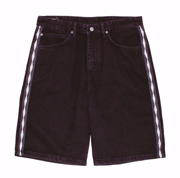Striped Jean Short - Fucking Awesome - Black