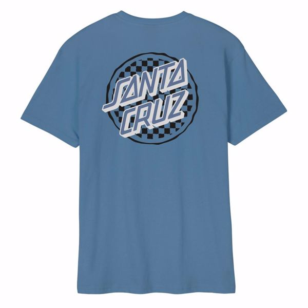 Breaker Check Opus Dot T-Shirt - Santa Cruz - Blue