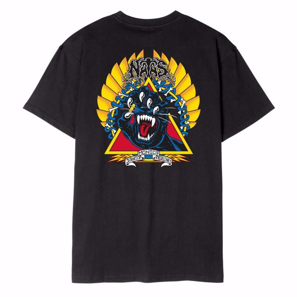 Natas Screaming Panther T-Shirt - Santa Cruz - Blk