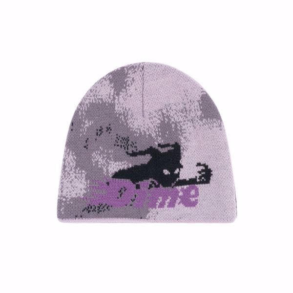 Final Skull Cap Beanie - Dime - Purple