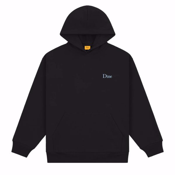 Classic Small Logo Hoodie - Dime - Black