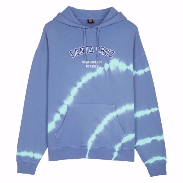 Collegiate Strip Hood - Santa Cruz - H.Blu.Tie Dye
