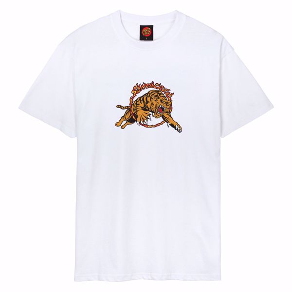 Salba Tiger Simplified Front Tee - Santa Cruz - Wt
