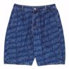 Baggy Pleated Denim Shorts - Fucking Awesome - Blu