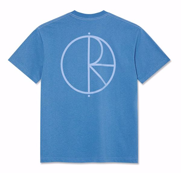 Contrast Stroke Logo Tee - Polar - French Blue
